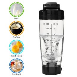 600ML Electric Protein  Mixer Shaker Bottle Vortex Cup Portable Blender Drink UK