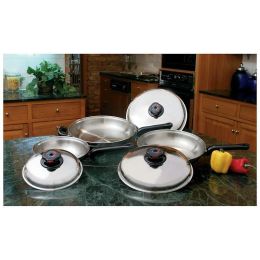 6pc 12-Element T304 Stainless Steel Skillet Set