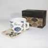 SYNC - [Glossy Ganoderm ] Espresso Cup / Wood Coaster (2.5 inch height)