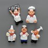 6pcs, Cute Cartoon Chef Refrigerator Magnets - 3D Magnetic Stickers for Kitchen Decoration and Home Decor - Perfect Birthday Gift