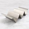 2pcs Taco Holders; Stainless Steel Taco Bracket Tray; Mexican Tortilla Tray; Suitable For Baking; Dishwasher And Barbecue; Kitchen Accessories
