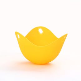 1pc Silicone Egg Cooker; Kitchen Cooking Tool 2.55x3.54inch (Color: Orange)