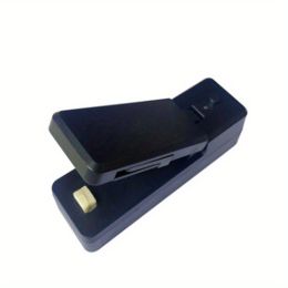 1pc Mini Bag Sealer; Rechargeable Portable Sealing Machine; Handheld Heat Vacuum Sealers For Plastic Bags; Kitchen Tools (Color: Black W159)