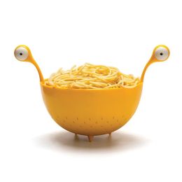 Spaghetti Monster - Kitchen Strainer for Draining Pasta (Color: Yellow)