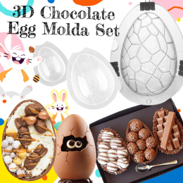 3D Chocolate Mold For Baking Chocolate Candy Confectionery Cake Decoration Tools Polycarbonate Chocolate Mould Pastry Bakeware (Option: Set A - Dinosaur Egg)