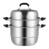 Home Kitchen 304 Stainless Steel Food Steamer Cookware with Lid