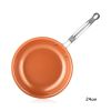Frying Pan Nonstick 20 24 28cm Frying Pan with Ceramic Titanium Coating Round Copper Egg Pan Kitchen Cookware